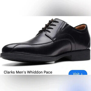 Clark’s Whiddon Pace NEW men size 8M OXFORD black leather shoes ,extreme comfort